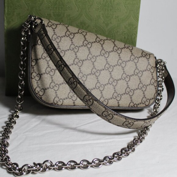 NEW Gucci GG Supreme Monogram 1955 Horsebit Mini Shoulder Bag 774209 - Picture 4 of 13